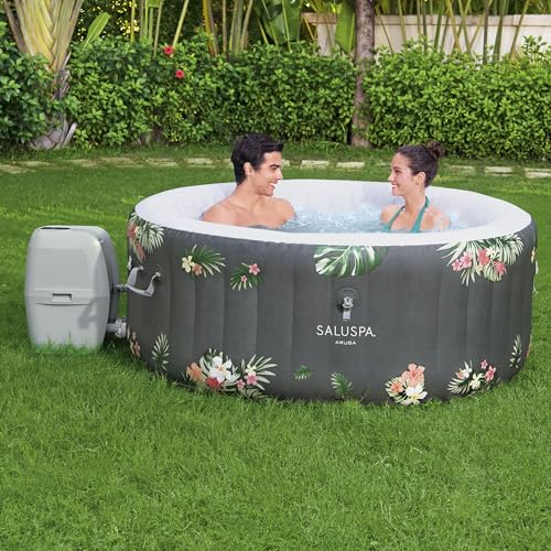 Gray Inflatable Hot Tub R71460