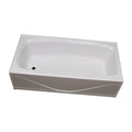 White ABS Bath Tub, 27 x 54, Left Drain C29301
