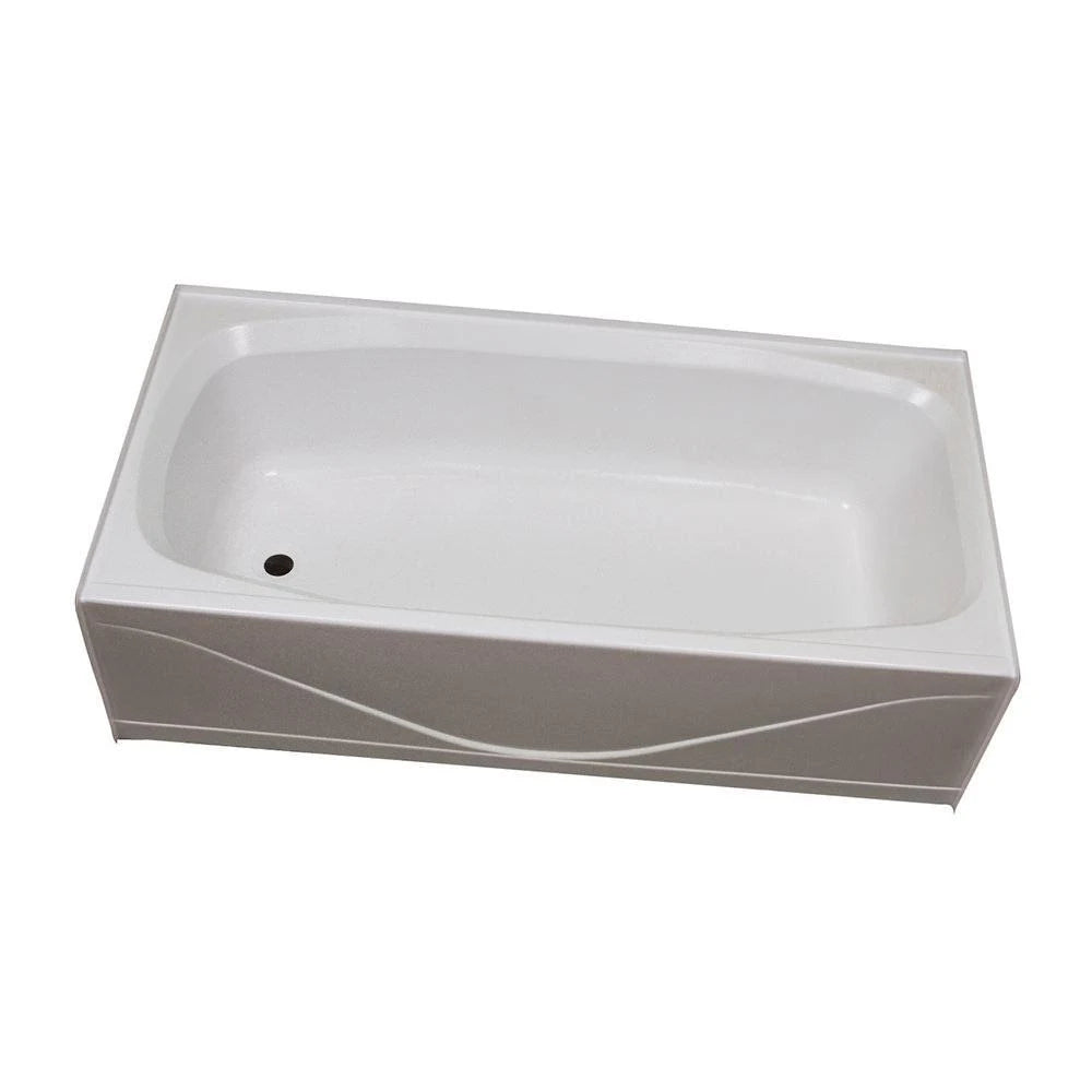 White ABS Bath Tub, 27 x 54, Left Drain C29301