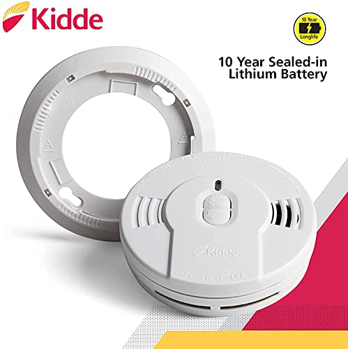 10-Year Battery Powered Smoke Detector with LED Warning Light Z57246