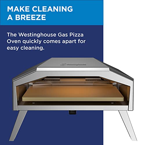 Electric Pizza Oven with 12 Inch Ceramic Stone, Stainless Steel D504255