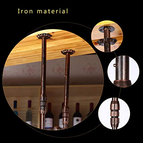 Rustic Metal Wine Rack Wall Mounted R5912