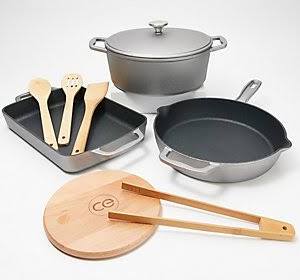 Red Cast Iron 4-pc Cookware Set H78253