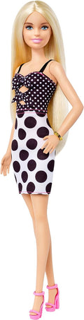 Polka Dot Outfit Doll with Long Blonde Hair Y200112