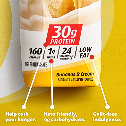 30g Shakes Bananas and Cream, 44 Fl Oz, Pack of 4 I8922