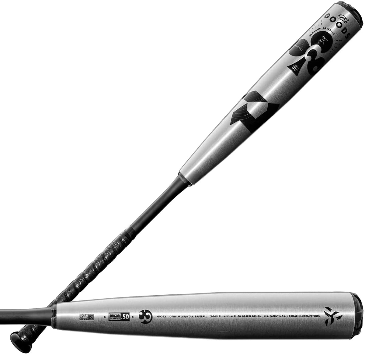 Silver/Black BBCOR Baseball Bat 33/30 H971