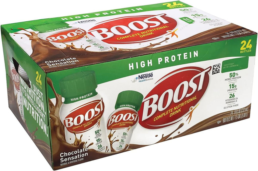 8 OZ High Protein Chocolate Drink, 24 Bottles E91281