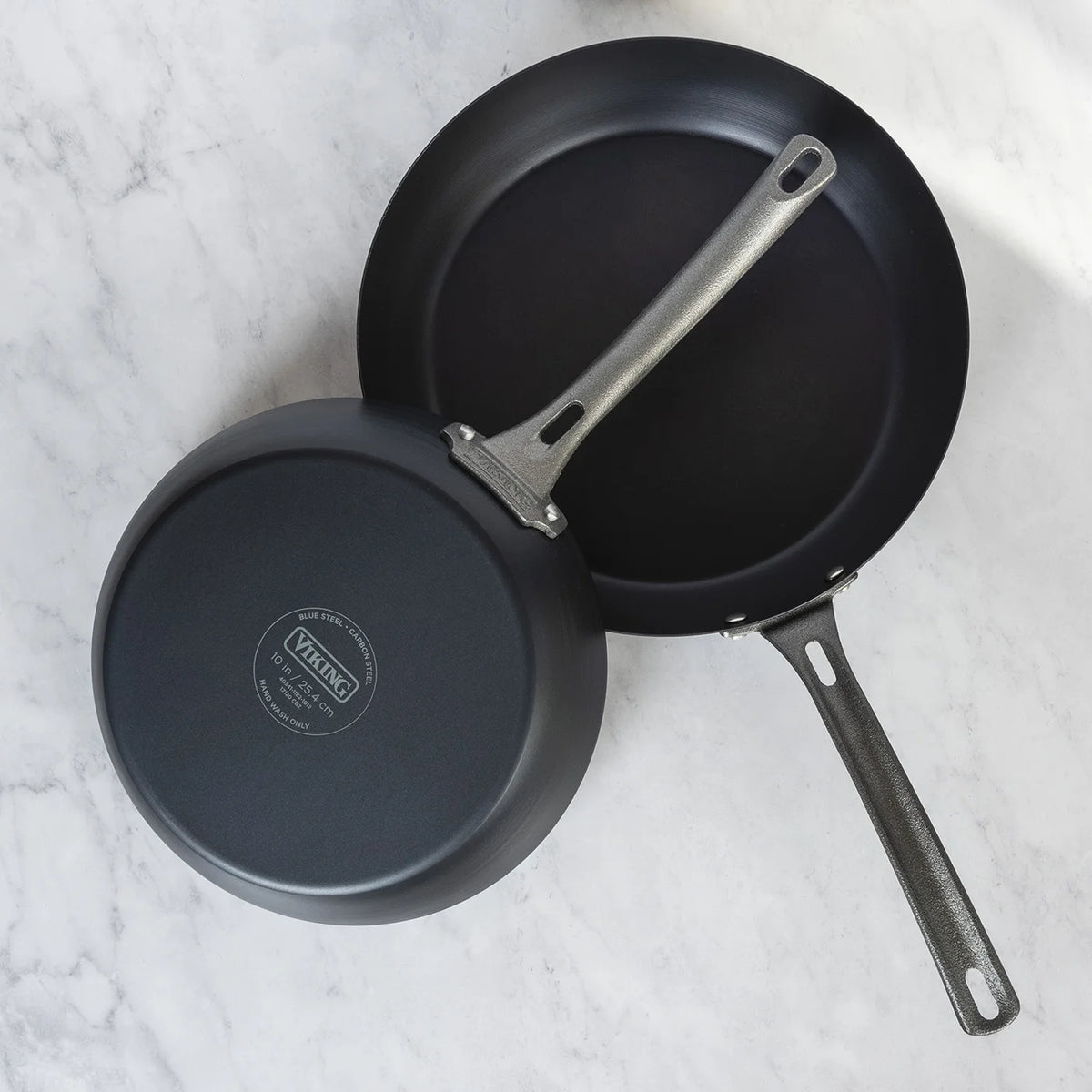 Blue Steel 2 Piece Fry Pan Set, 10-Inch & 12-Inch S851