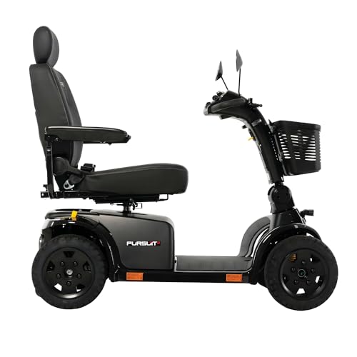 Orange Mobility Scooter, 400 Lbs Weight Capacity, 50 Ah Battery, 18"x18" Seat P2403