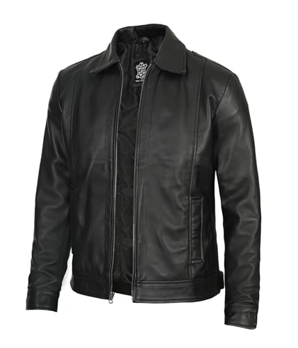 Real Lambskin Classic Vintage Style Leather Jacket K13578