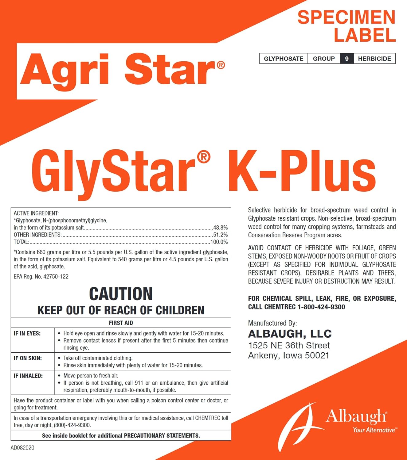 2.5 Gallons Glyphosate Concentrate with Surfactant I2247