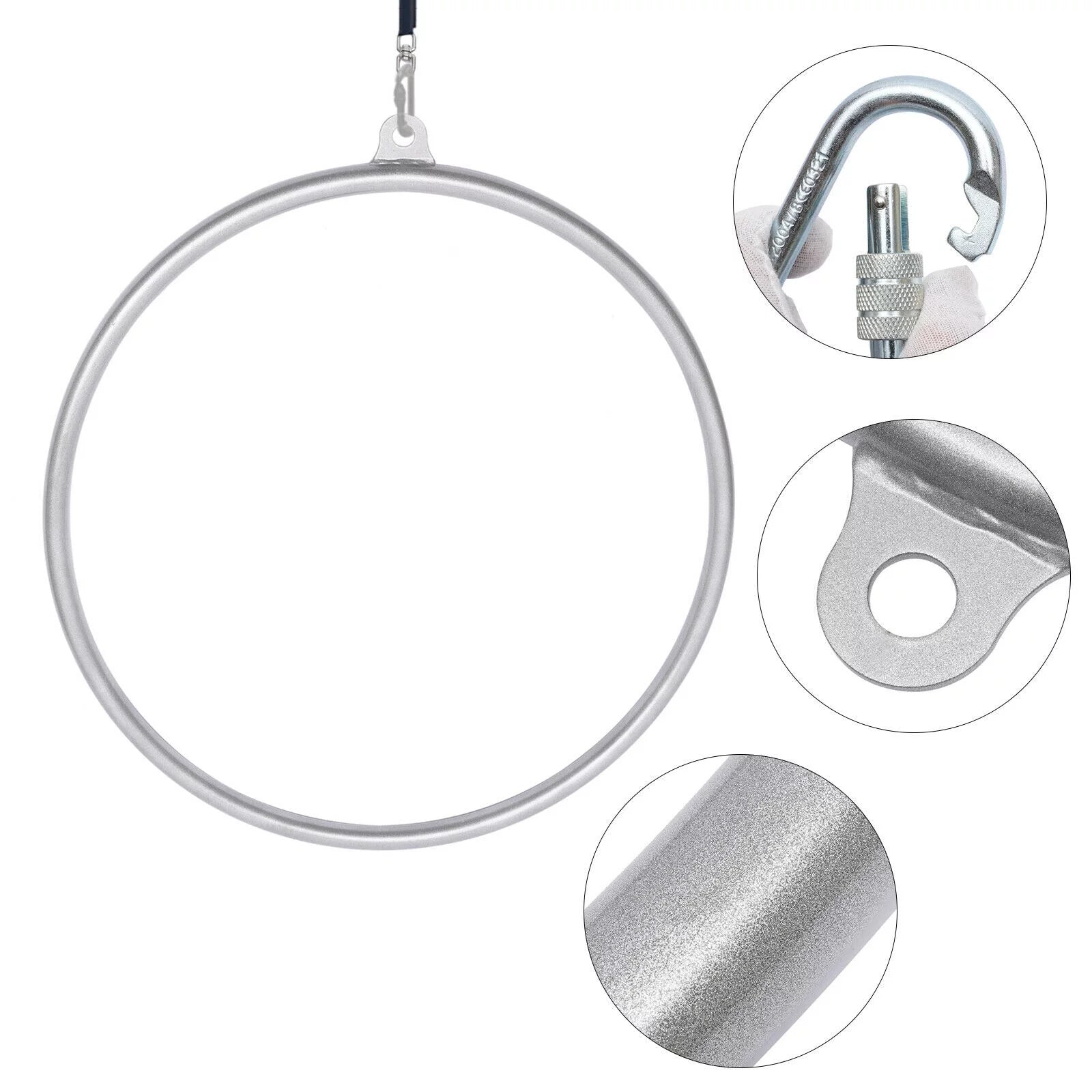 33.5" Yoga Ring Aerial Lyra Hoop Gymnastic Equipment I250249