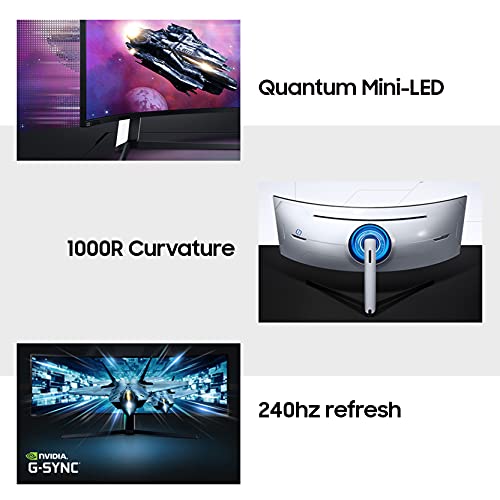 49 inch Ultrawide Curved Gaming Monitor, 240hz 1ms, Quantum Mini LED, G-Sync, Adjustable Height, HDR 2000 H694
