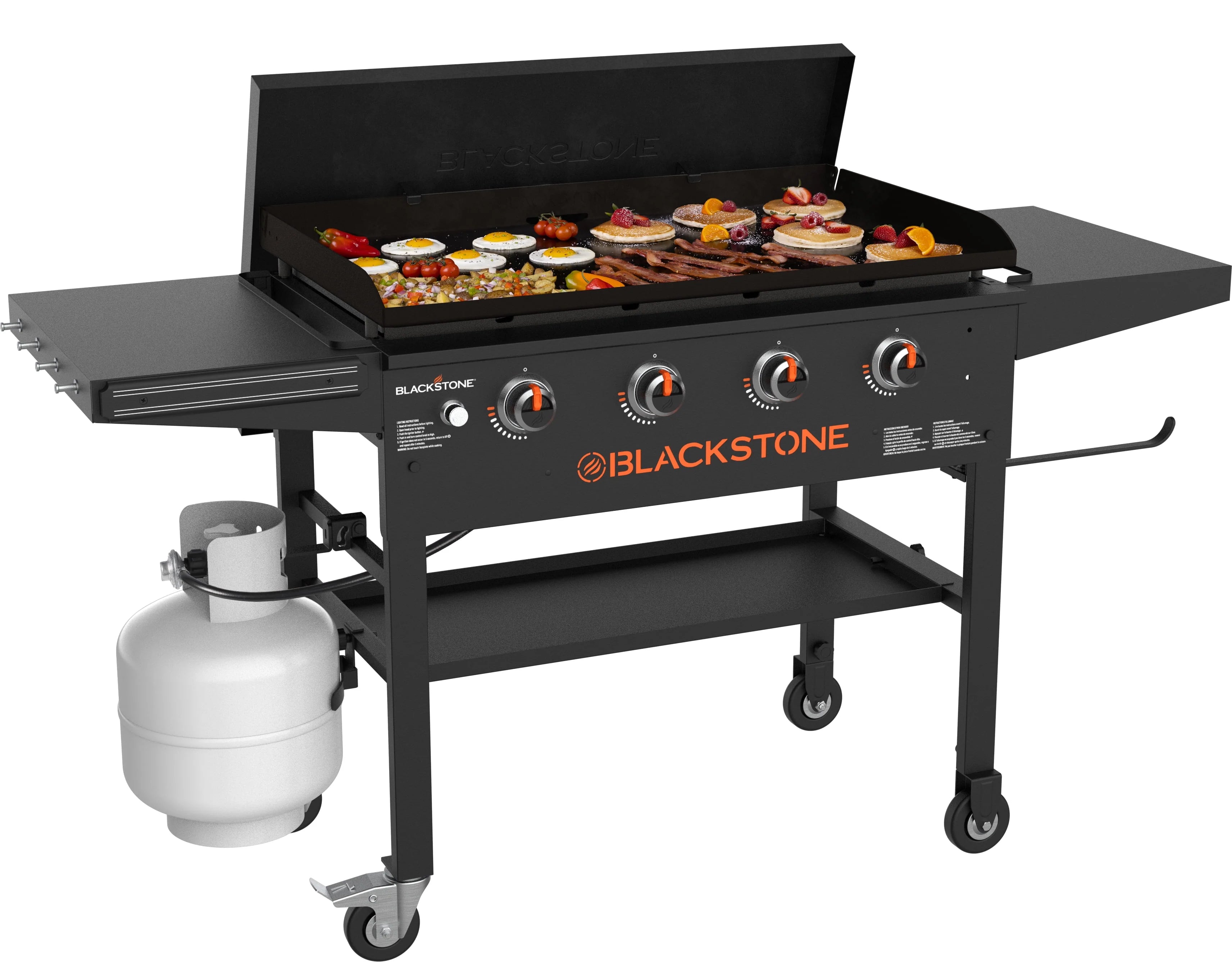 4-Burner 36 Propane Griddle Cooking Station with Hard Cover Q108819