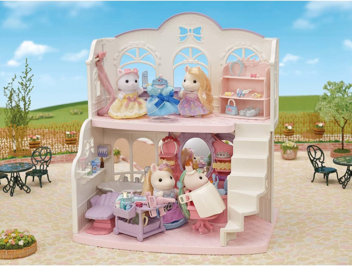 Pony's Hair Stylist Set Dollhouse Playset with Figure and Accessories Z643