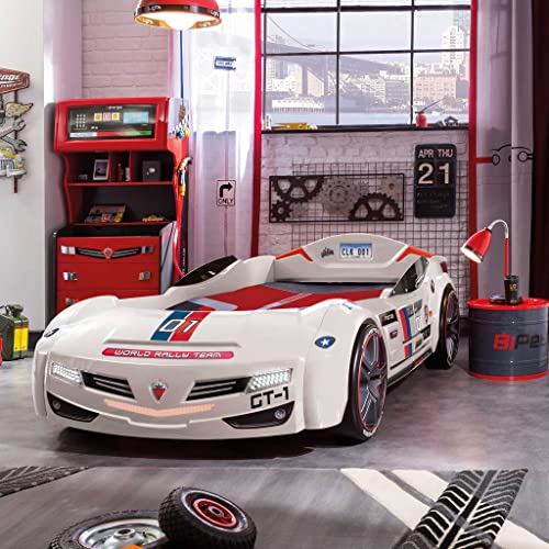 Black Kids Race Car Bed Frame A336