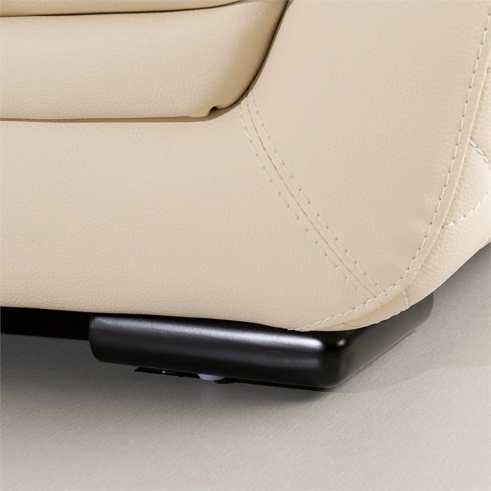Cream Italian Leather Sofa O199