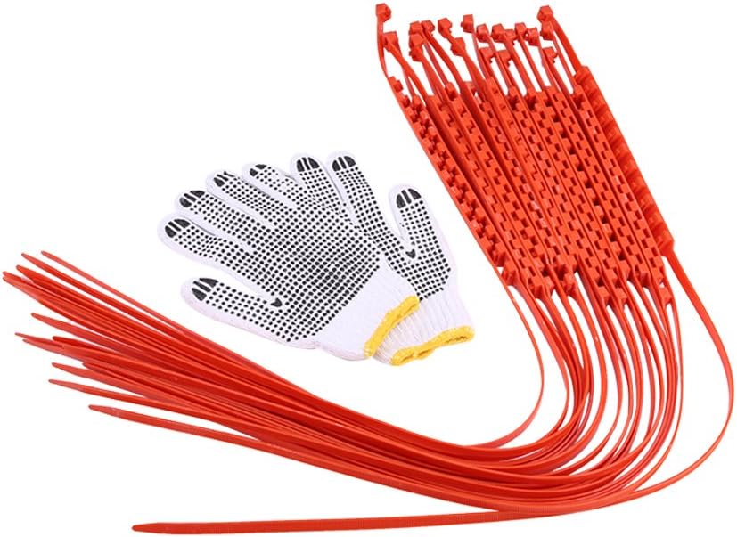 20pcs Nylon Anti Skid Tire Chains with Gloves I6010