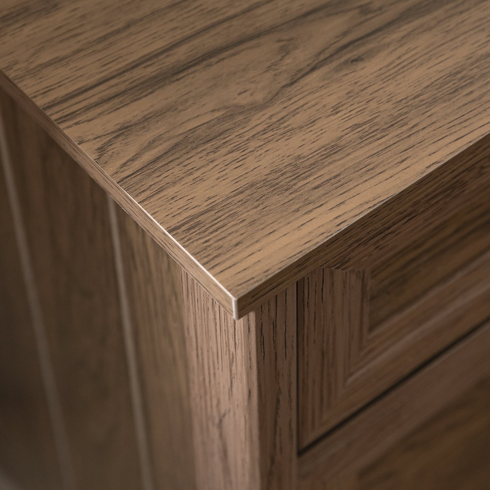 Dark Walnut 1 Door and Drawer Nightstand M886335